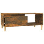 Salontafel 90X50X36,5 Cm Bewerkt Hout Kleurig