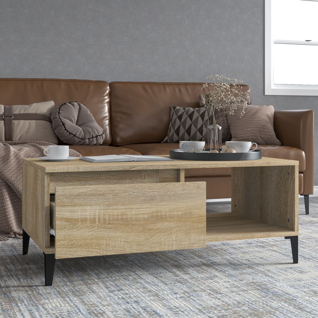 Salontafel 90X50X36,5 Cm Bewerkt Hout