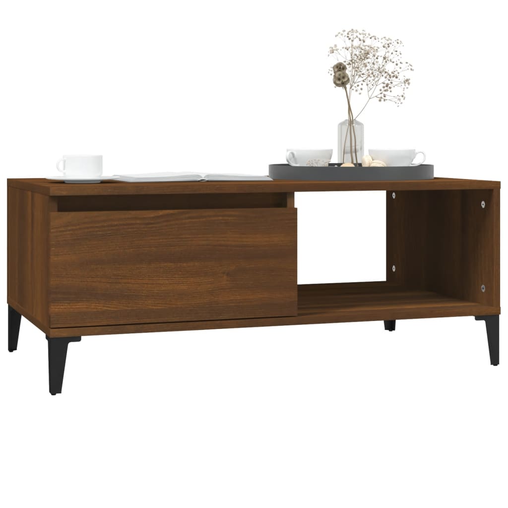 Salontafel 90X50X36,5 Cm Bewerkt Hout