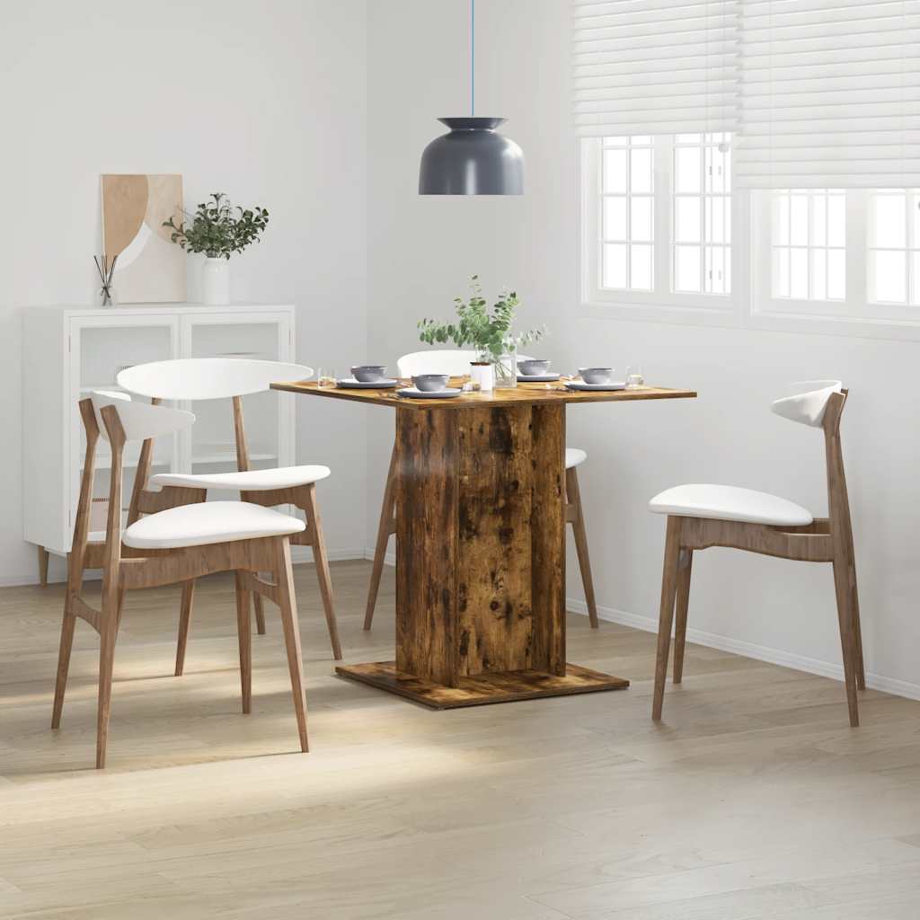 Eettafel 80X80X75 Cm Bewerkt Hout