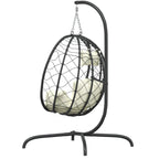 Hangstoel Met Kussen Poly Rattan En Staal