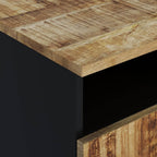 Salontafel 80X54X40 Cm Massief Mangohout En Bewerkt Hout