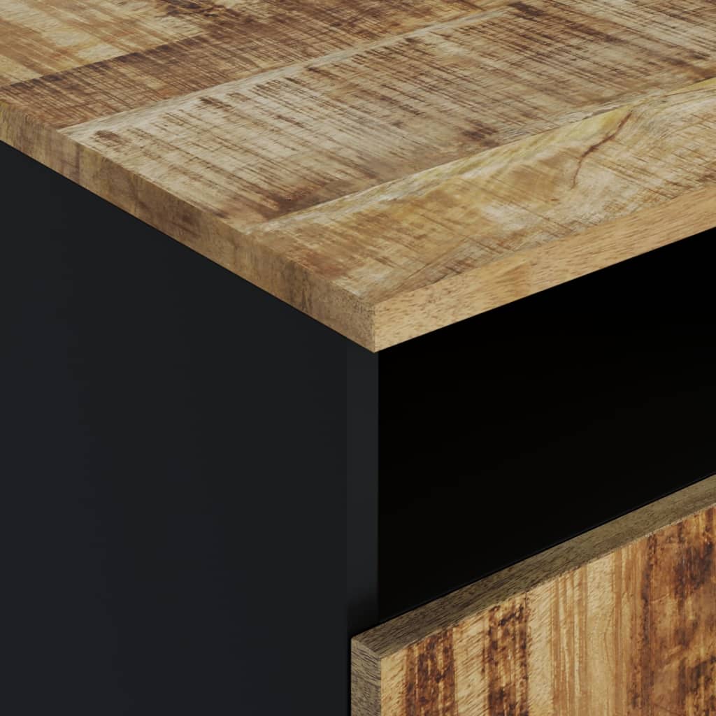Salontafel 80X54X40 Cm Massief Mangohout En Bewerkt Hout