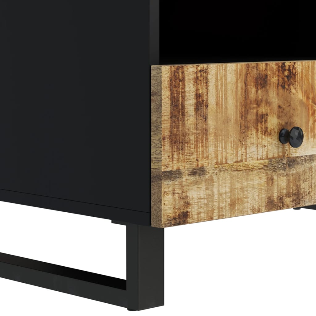 Salontafel 80X54X40 Cm Massief Mangohout En Bewerkt Hout