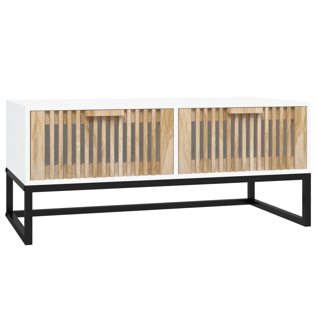 Salontafel 80X40X35 Cm Bewerkt Hout En Ijzer