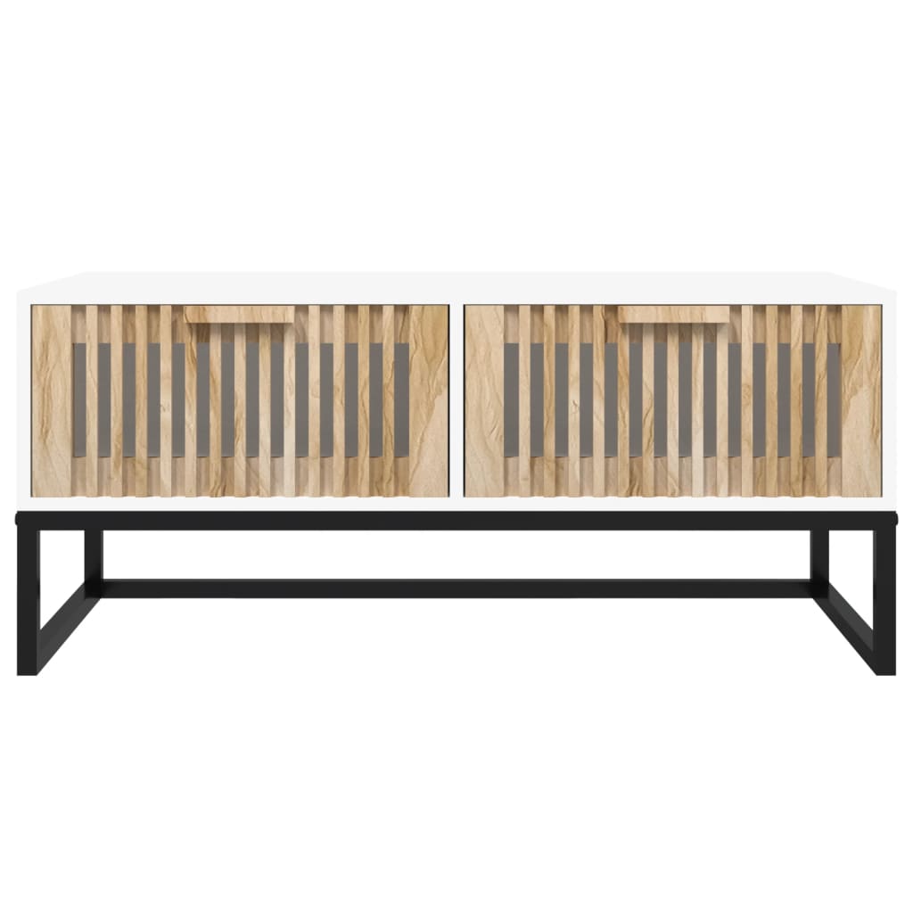 Salontafel 80X40X35 Cm Bewerkt Hout En Ijzer