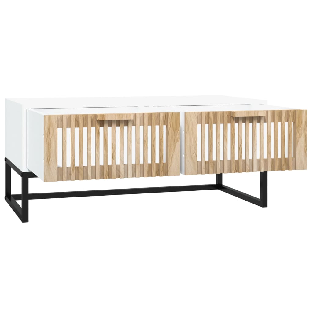 Salontafel 80X40X35 Cm Bewerkt Hout En Ijzer