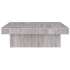 Salontafel 90X90X28 Cm Bewerkt Hout Eikenkleurig
