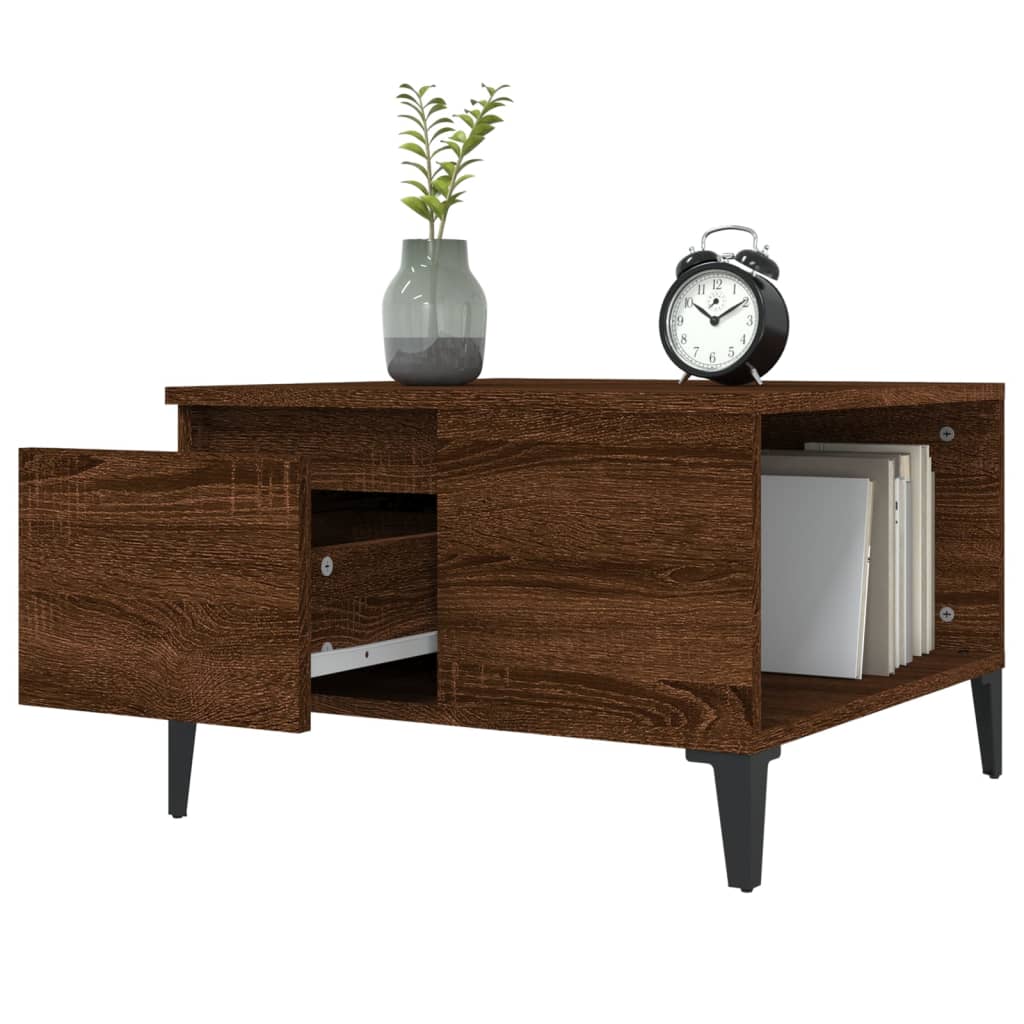 Salontafel 55X55X36,5 Cm Bewerkt Hout
