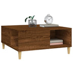 Salontafel 80X80X36,5 Cm Bewerkt Hout