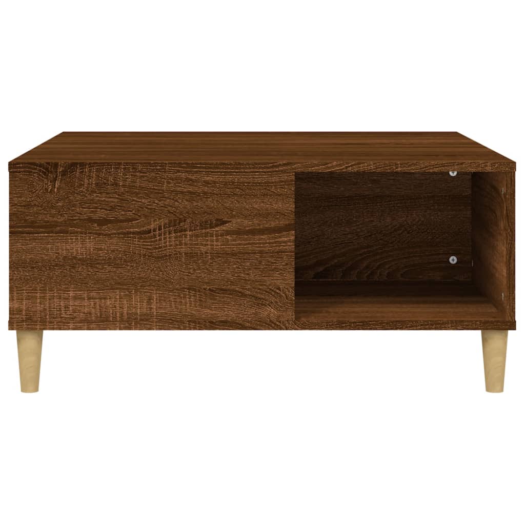 Salontafel 80X80X36,5 Cm Bewerkt Hout