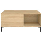 Salontafel 80X80X36,5 Cm Bewerkt Hout Kleurig