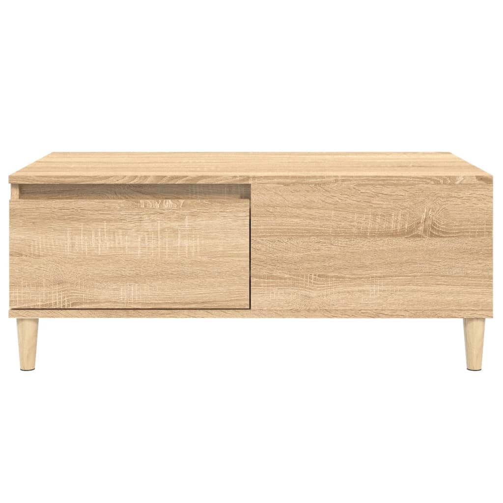Salontafel 90X50X36,5 Cm Bewerkt Hout Kleurig