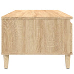 Salontafel 90X50X36,5 Cm Bewerkt Hout Kleurig