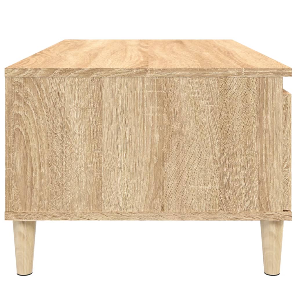 Salontafel 90X50X36,5 Cm Bewerkt Hout Kleurig