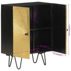 Dressoir 55X30X75 Cm Massief Mangohout