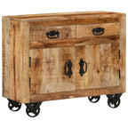 Dressoir 80X30X Massief Ruw Mangohout