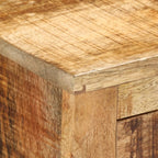 Dressoir Met 3 Lades 80X30X Massief Ruw Mangohout
