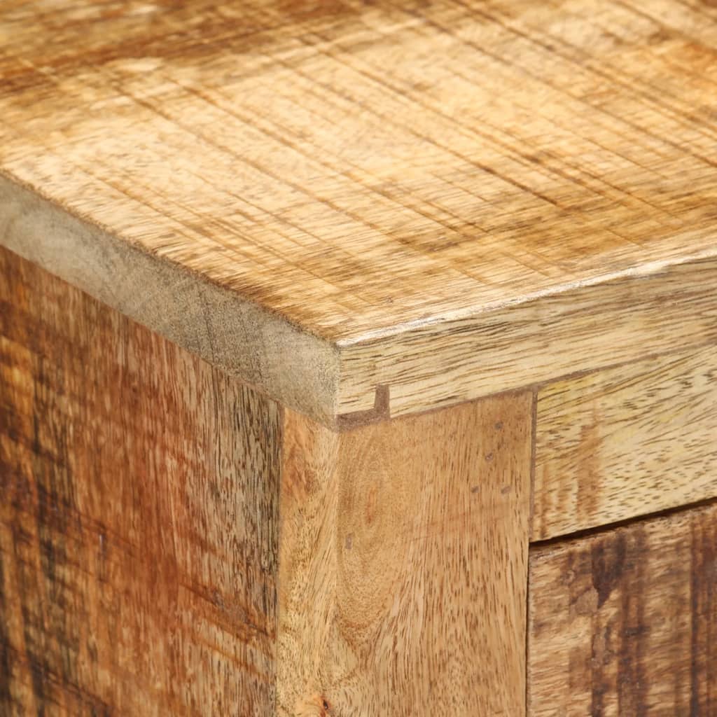Dressoir Met 3 Lades 80X30X Massief Ruw Mangohout
