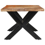 Eettafel 200X100X74 Cm Massief Gerecycled Hout Marineblauw