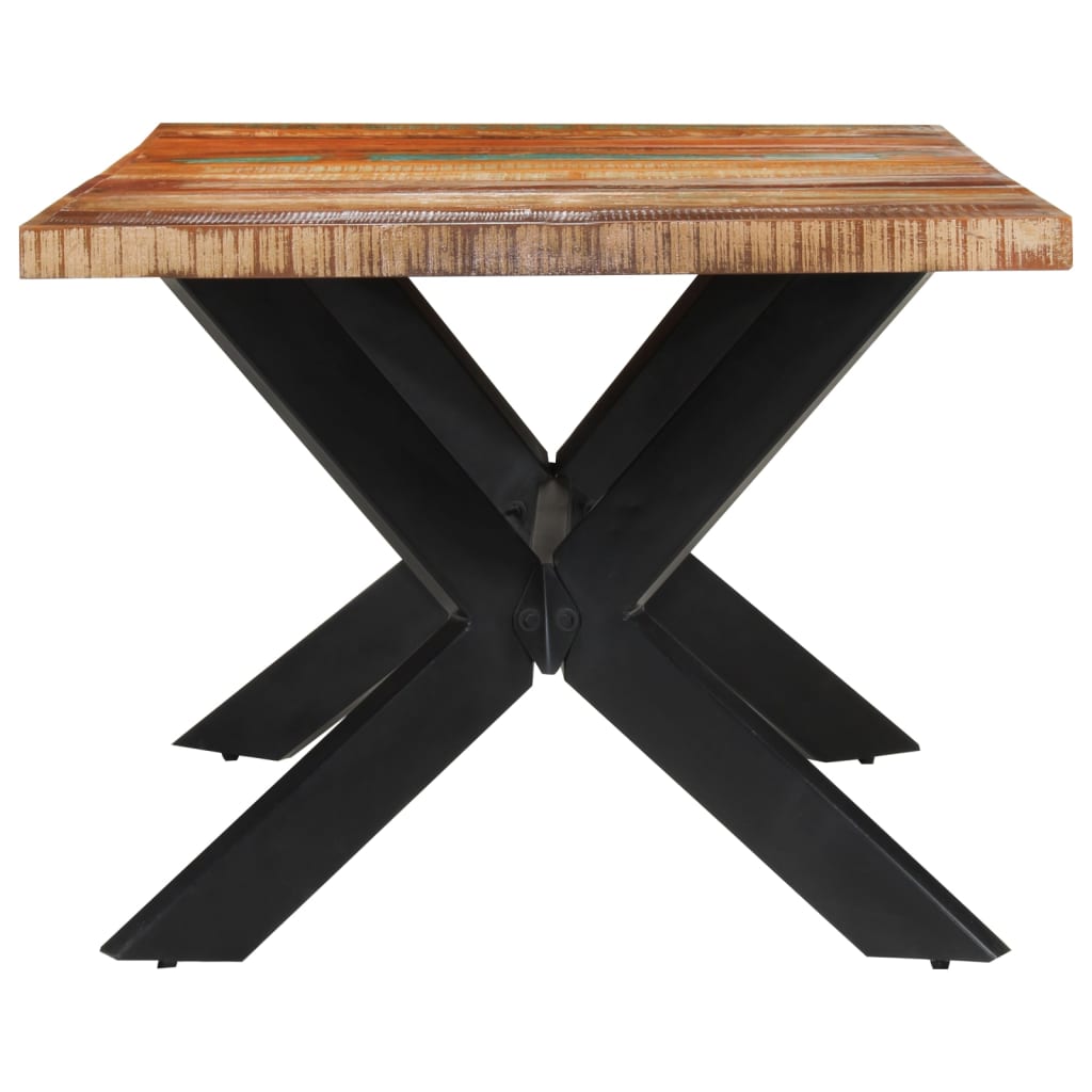 Eettafel 200X100X74 Cm Massief Gerecycled Hout Marineblauw