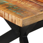 Eettafel 200X100X74 Cm Massief Gerecycled Hout Marineblauw