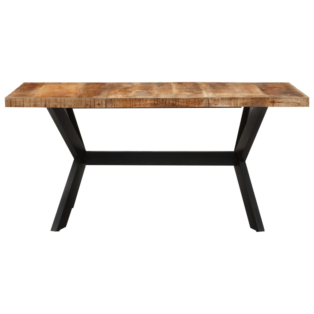 Eettafel 160X80X75 Cm Massief Ruw Mangohout