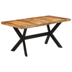 Eettafel 160X80X75 Cm Massief Ruw Mangohout