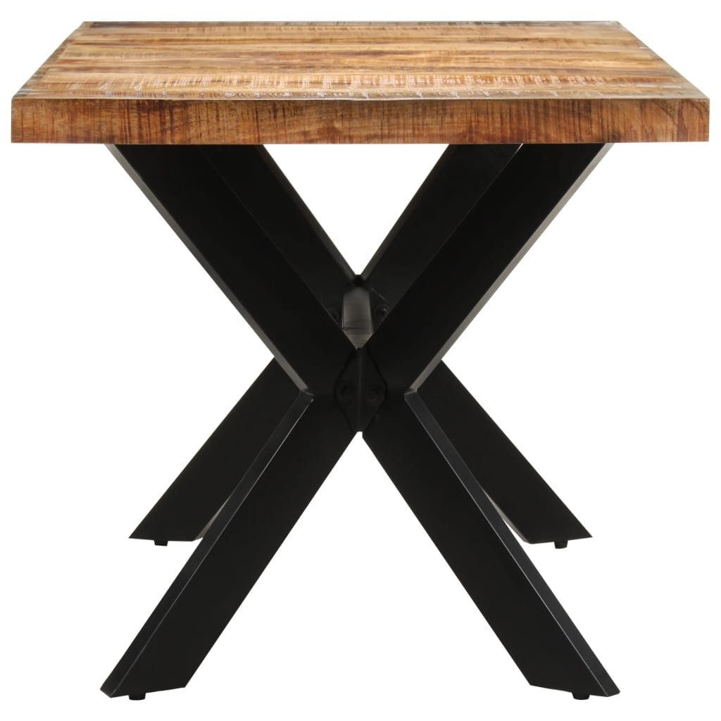 Eettafel 160X80X75 Cm Massief Ruw Mangohout