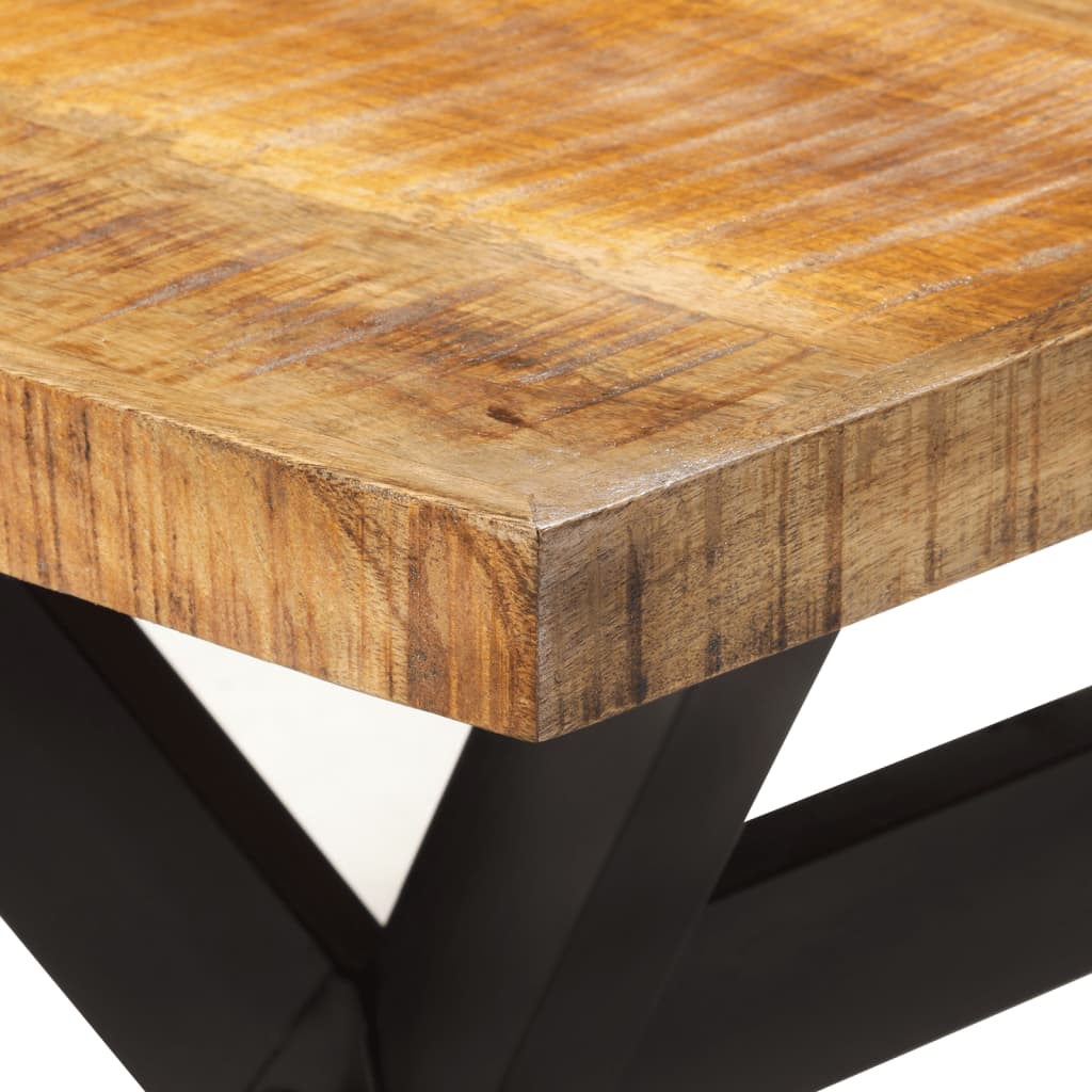 Eettafel 160X80X75 Cm Massief Ruw Mangohout