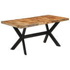 Eettafel 160X80X75 Cm Massief Ruw Mangohout