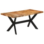 Eettafel 160X80X75 Cm Massief Ruw Mangohout