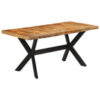 Eettafel 160X80X75 Cm Massief Ruw Mangohout