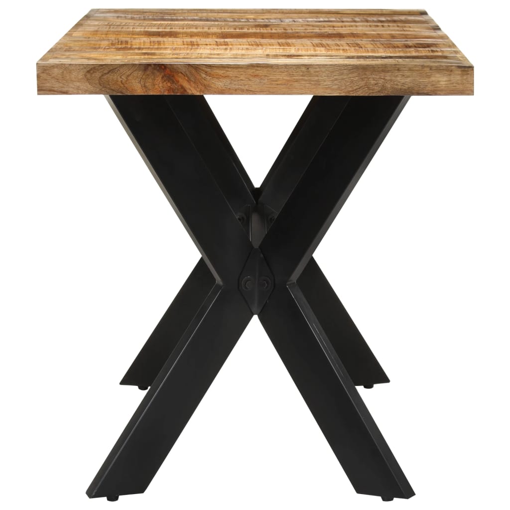 Eettafel 140X70X75 Cm Massief Ruw Mangohout