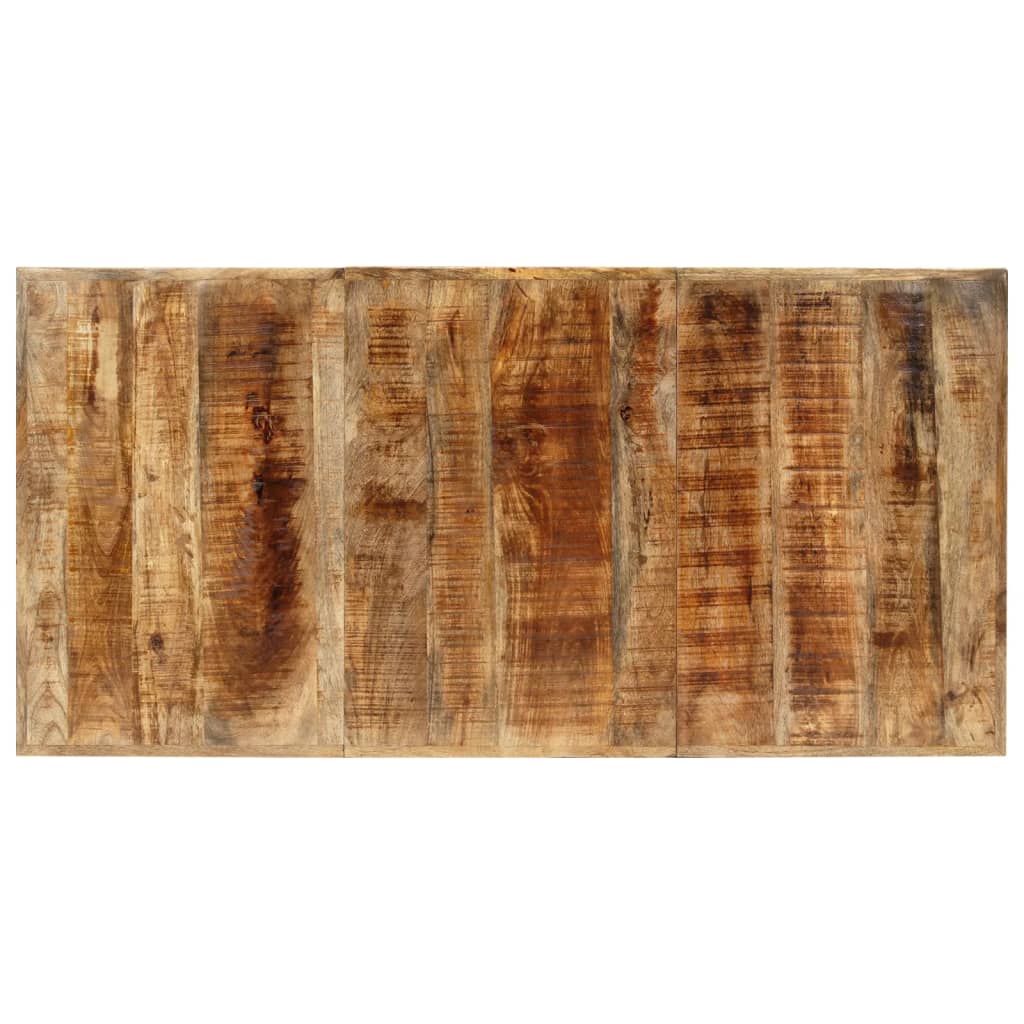 Eettafel 140X70X75 Cm Massief Ruw Mangohout