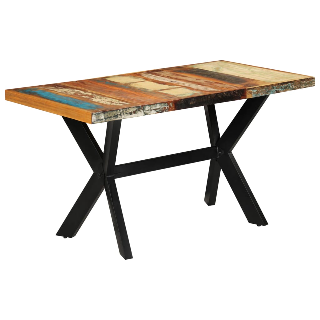 Eettafel 140X70X75 Cm Massief Gerecycled Hout