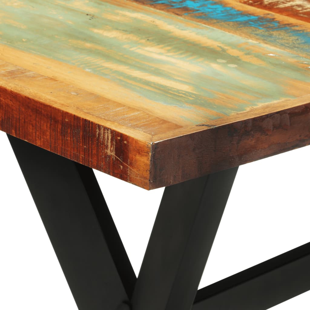 Eettafel 140X70X75 Cm Massief Gerecycled Hout