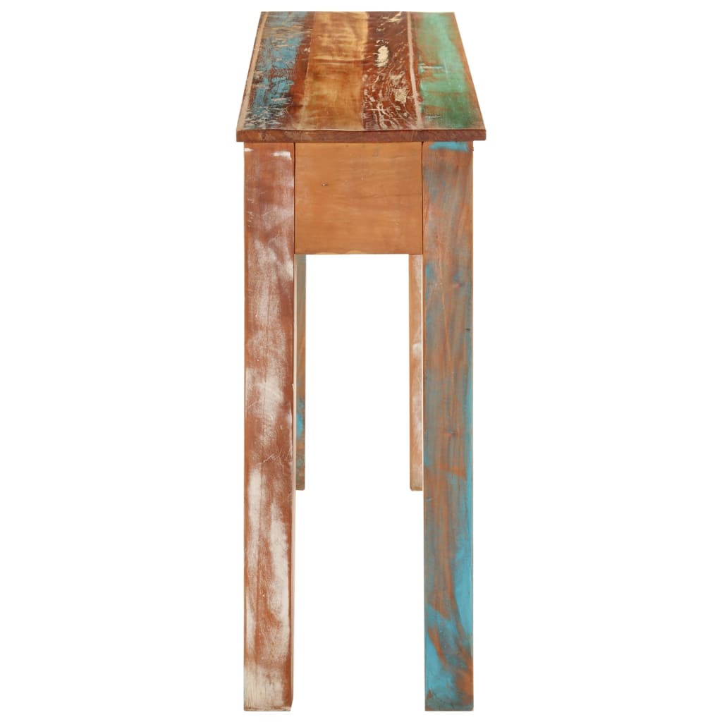 Wandtafel 110X30X75 Cm Massief Gerecycled Hout
