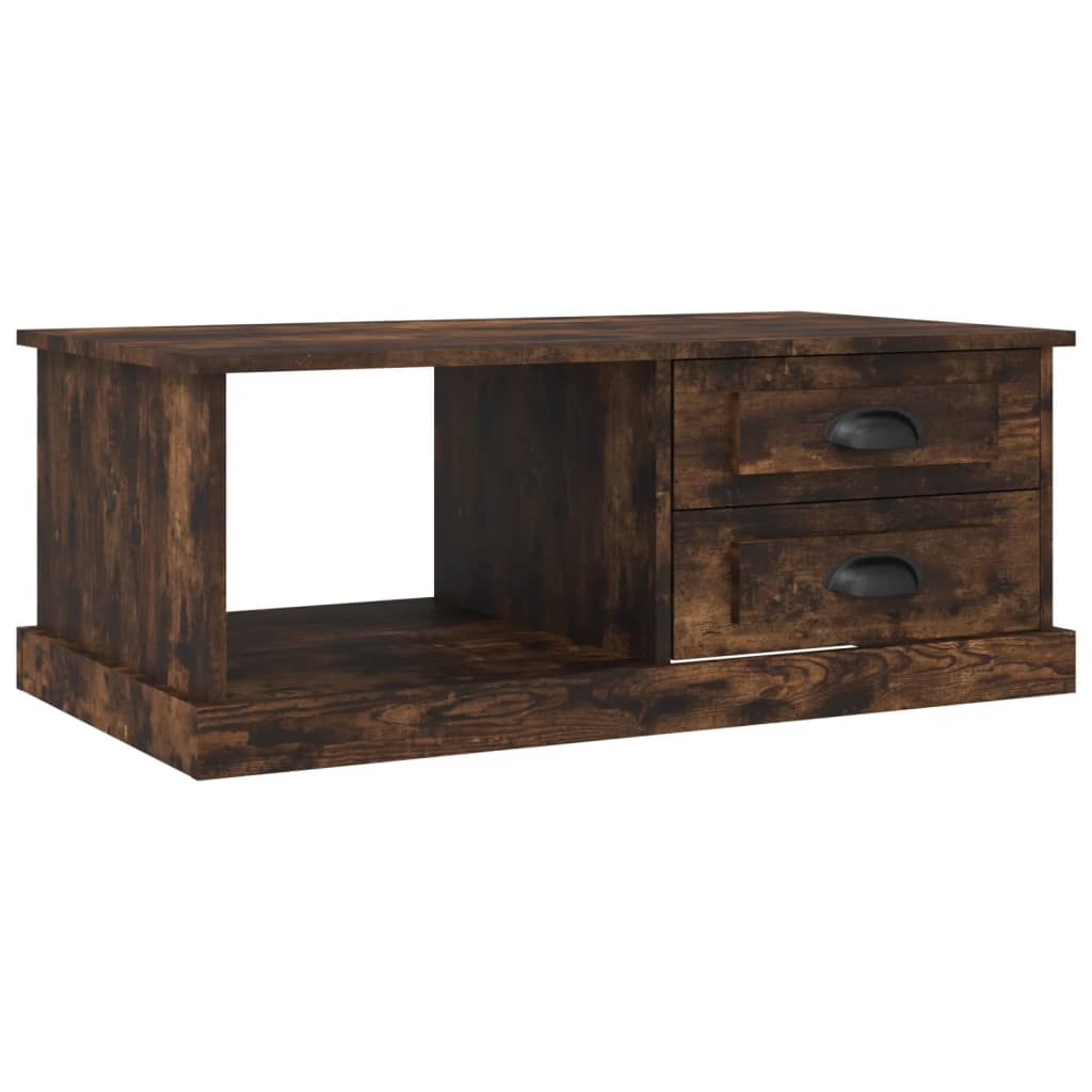 Salontafel 90X50X35 Cm Bewerkt Hout Kleurig