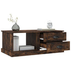 Salontafel 90X50X35 Cm Bewerkt Hout Kleurig