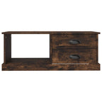 Salontafel 90X50X35 Cm Bewerkt Hout Kleurig
