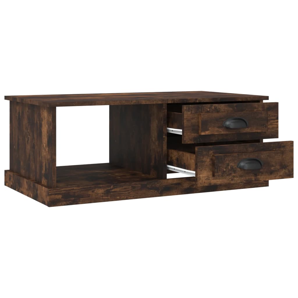 Salontafel 90X50X35 Cm Bewerkt Hout Kleurig