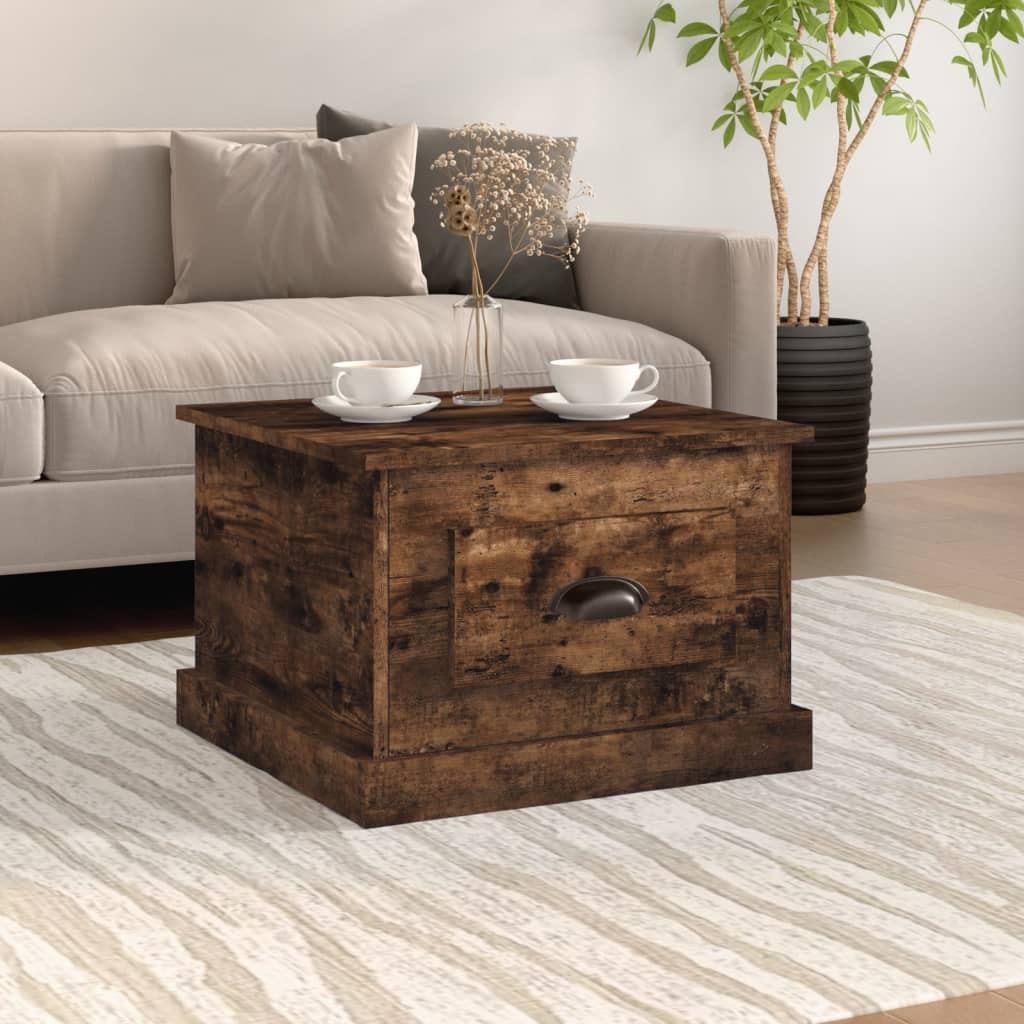Salontafel 50X50X35 Cm Bewerkt Hout