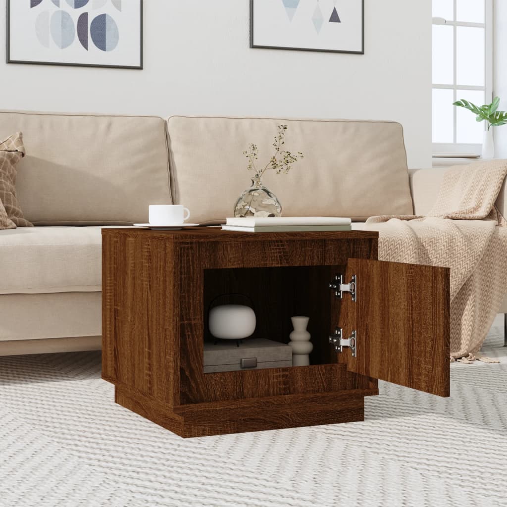 Salontafel 51X50X44 Cm Bewerkt Hout