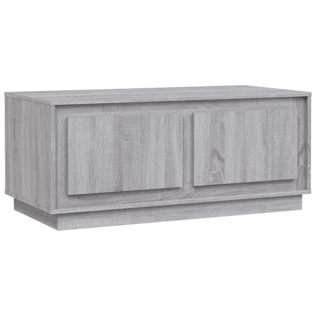 Salontafel 102X50X44 Cm Bewerkt Hout Eikenkleurig
