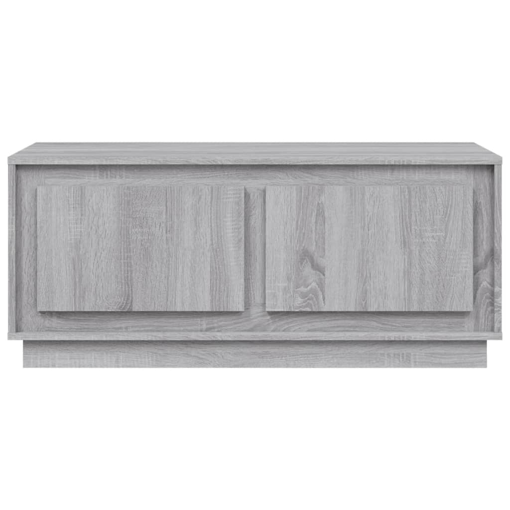 Salontafel 102X50X44 Cm Bewerkt Hout Eikenkleurig