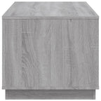 Salontafel 102X50X44 Cm Bewerkt Hout Eikenkleurig