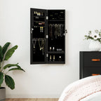 Sieradenkast Met Spiegel Wandgemonteerd 30X8,5X90 Cm Wit