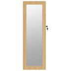 Sieradenkast Met Spiegel Wandgemonteerd 30X8,5X90 Cm Wit