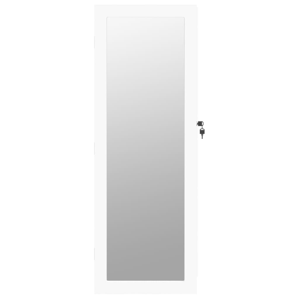 Sieradenkast Met Spiegel Wandgemonteerd 37,5X10X106 Cm